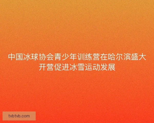 中国冰球协会青少年训练营在哈尔滨盛大开营促进冰雪运动发展
